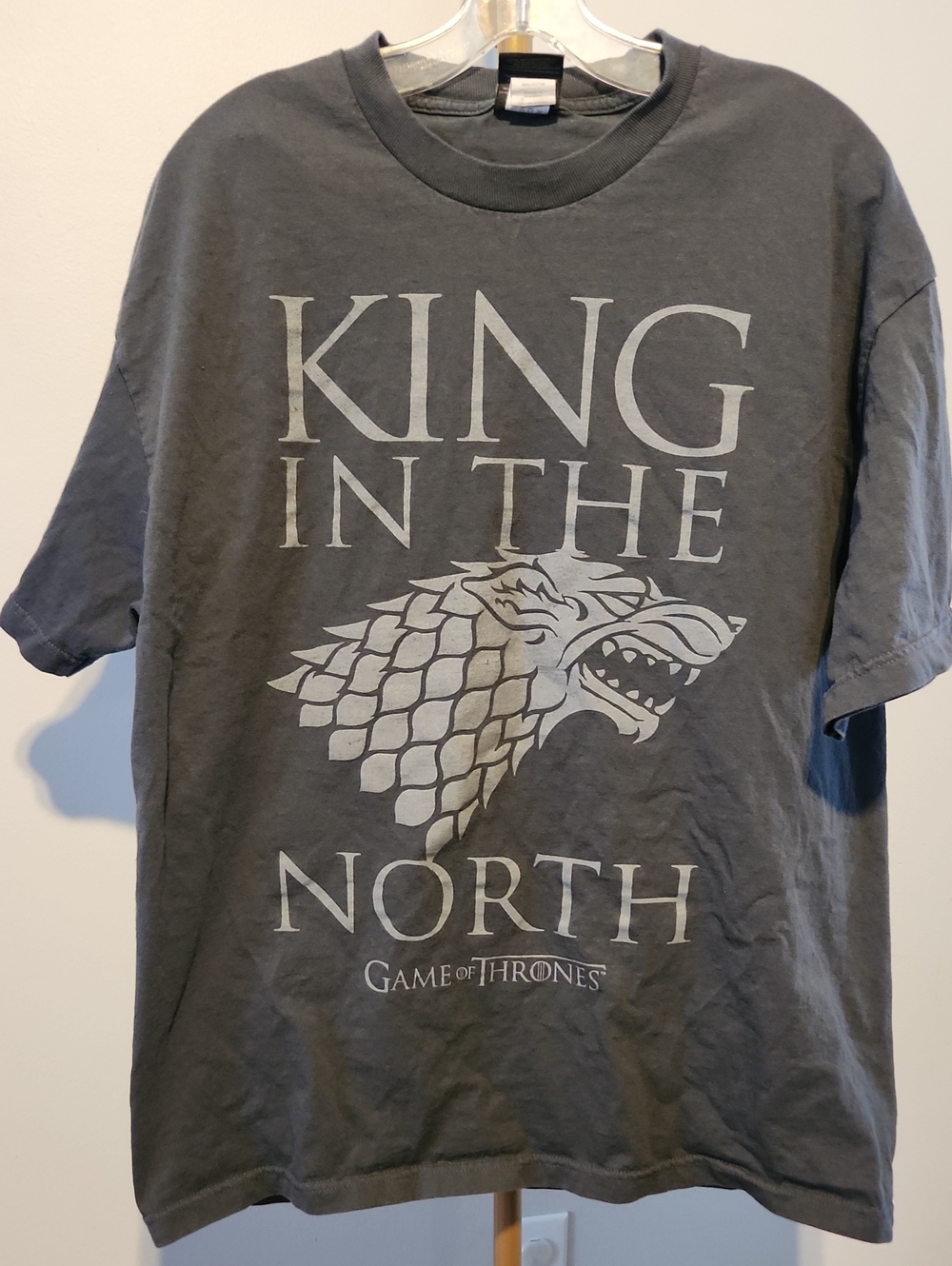 Game of Thrones 'King in the North' Short Sleeve T-Shirt - Gray
